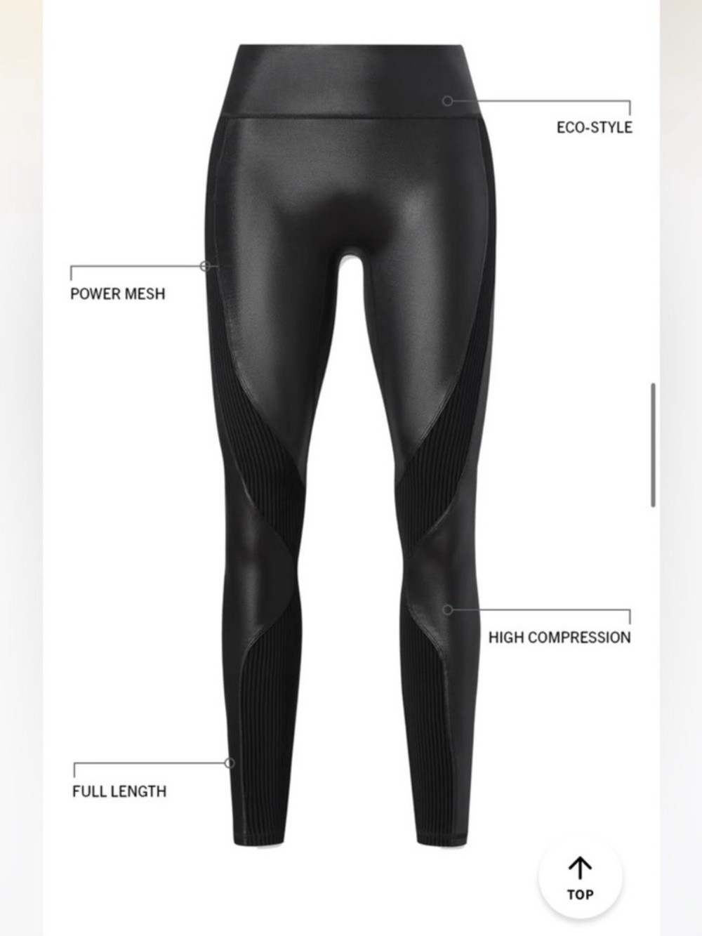 Fabletics by Khloe - Black High-Waist Textured Panel Leggings Set - Picture 2 of 10